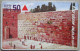 ISRAEL JERUSALEM TELECARD TELEPHONE PHONE TELEFONWERTKARTE PHONECARD CARTELA CARD CARTE KARTE COLLECTOR BEZEQ 50 UNITS - Israel