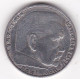 Allemagne 2 Reichsmark 1937 A Berlin, Paul Von Hindenburg, En Argent - 2 Reichsmark