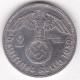 Allemagne 2 Reichsmark 1939 G Karlsruhe, Paul Von Hindenburg, En Argent - 2 Reichsmark
