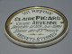 Delcampe - -PLAQUE MORTUAIRE RONDE PORCELAINE LIMOGES SAZERAT ? 1932 CABINET CURIOSITES   E - Limoges (FRA)