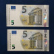 EURO PORTUGAL 5 M005A1 MA DRAGHI UNC PAREJA RADAR2 - 5 Euro