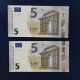 EURO PORTUGAL 5 M008A3 MA LAGARDE UNC, PAREJA RADAR2 - 5 Euro