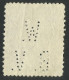 Fairly Rare ROMANIA Perfin  W.B.V. 1921-Catalog Of Romanian Perfins Laszlo Eros C-fairly Rare (21-100 Examples Reported) - Oblitérés