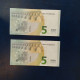 EURO SPAIN 5 V011J1 VB DRAGHI UNC, PAIR RADAR2 - 5 Euro