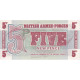 Grande-Bretagne, 5 New Pence, Undated (1972), KM:M47, NEUF - Fuerzas Armadas Británicas & Recibos Especiales