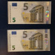 EURO SPAIN 5 V015A1 VC LAGARDE UNC, PAIR CORRELATIVE RADAR2 - 5 Euro