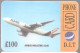 CARTE-PREPAYEE-GB-100£-PHONECARD-AIRBUS A340- TBE - Airplanes