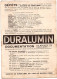 Delcampe - ALUMINIUM - DURALUMIN - PUBLICITÈ - Société Du DURALUMIN - Documentation Et Utilisation - - Autres & Non Classés