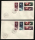 Vietnam 1963 - Mi-Nr. 258-261 & 258-261 U - 2 FDC - Raumfahrt / Space - Asia