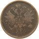 RUSSIA 2 KOPEKS 1865 EM ALEXANDER II. 1855-1881. #MA 022417 - Russie