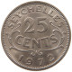 SEYCHELLES 25 CENTS 1972 ELIZABETH II. (1952-2022) #MA 099854 - Seychellen