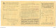 FRATELLI CARLI-ONEGLIA-IMPERIA, BOLLETTINO C/C/P  CON LOGO - NUOVO, TIMBRO 5/12/1939 - - Matériel Et Accessoires