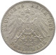 PREUSSEN 3 MARK 1909 WILHELM II. 1888-1918. #MA 020858 - 2, 3 & 5 Mark Silber