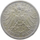 PREUSSEN 2 MARK 1907 WILHELM II. #MA 020907 - 2, 3 & 5 Mark Silver