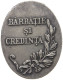 ROMANIA MEDAILLE O.J. CAROL I. BARBATIE SI CREDINTA SILBER OVAL MEDAILLE #MA 011812 - Roumanie