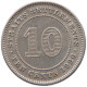 STRAITS SETTLEMENTS 10 CENTS 1926 GEORGE V. (1910-1936) #MA 068304 - Colonie