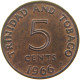 TRINIDAD TOBAGO 5 CENTS 1966  #MA 063127 - Trinidad Y Tobago
