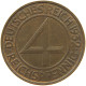WEIMARER REPUBLIK 4 PFENNIG 1932 A  #MA 022457 - 4 Reichspfennig