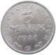 WEIMARER REPUBLIK 3 MARK 1922 G  #MA 098649 - 3 Marcos & 3 Reichsmark