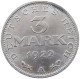 WEIMARER REPUBLIK 3 MARK 1922 A  #MA 098654 - 3 Mark & 3 Reichsmark