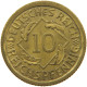 WEIMARER REPUBLIK 10 PFENNIG 1936 F  #MA 098922 - 10 Rentenpfennig & 10 Reichspfennig