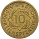 WEIMARER REPUBLIK 10 PFENNIG 1931 A  #MA 098920 - 10 Rentenpfennig & 10 Reichspfennig