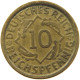 WEIMARER REPUBLIK 10 PFENNIG 1925 G  #MA 098931 - 10 Rentenpfennig & 10 Reichspfennig