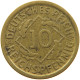 WEIMARER REPUBLIK 10 PFENNIG 1929 A  #MA 098921 - 10 Renten- & 10 Reichspfennig