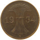 WEIMAR PFENNIG 1934 A  #MA 068151 - 1 Rentenpfennig & 1 Reichspfennig