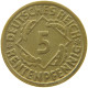 WEIMAR 5 RENTENPFENNIG 1924 D  #MA 068740 - 5 Renten- & 5 Reichspfennig