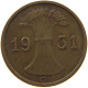 WEIMARER REPUBLIK REICHSPFENNIG 1931 G  #MA 100173 - 1 Renten- & 1 Reichspfennig