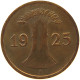 WEIMARER REPUBLIK REICHSPFENNIG 1925 A  #MA 100177 - 1 Rentenpfennig & 1 Reichspfennig