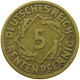 WEIMARER REPUBLIK 5 RENTENPFENNIG 1924 D DEZENTRIERT #MA 099012 - 5 Rentenpfennig & 5 Reichspfennig