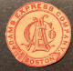 ADAMS EXPRESS COMPANY, BOSTON Rare US Local Post Stationery Frank  (USA U.S Poste Locale - Postes Locales