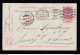 DDAA 595 -- Entier Postal Fine Barbe PERFORE " WAUQUEZ " Bruxelles 1906 Vers CORGEMONT Suisse - Tarjetas 1871-1909