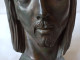 Delcampe - Scultura Di Volto Di Cristo In Bronzo - Brons