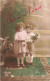 FÊTES - VŒUX - Bonne Année - Petites Filles - Colorisé - Carte Postale Ancienne - Anniversaire