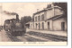 CPA 33 Lesparre La Gare Et Le Train Tramway - Lesparre Medoc