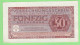 Germania 50 Reichsmark 1944 Germany Biglietto Di Compensazione Wehrmacht Usate Anche In Italia 1944/45 Allemagne - Sonstige & Ohne Zuordnung