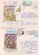 ERRORS, COLOUR DIFFERENCE, BIRDS, REGISTERED COVER STATIONERY, ENTIER POSTAL, 2X, 1995, ROMANIA - Plaatfouten En Curiosa