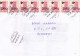 HOTEL, OVERPRINT STAMPS ON COVER, 2000, ROMANIA - Storia Postale