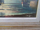 Delcampe - Tableau Marine Lumineuse Clair Obscure Signée Luigi 1950/1960 - Oils