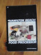 Hamilton Beach Food Processor Household Appliance 1977 - Noord-Amerikaans