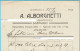 A. ALBORGHETTI (Skradin) - Agent Parobrodarskog Društva "Dalmatia" (1914) * Croatia Croazia Dalmazia Kroatien River Krka - Autres & Non Classés