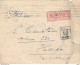 DDW 023-- EGYPT De La Rue 1914 - Franked Cover CAIRO 1922 To HAIFA Palestine - Due Marking TO PAY 10 Mills - 1915-1921 Protettorato Britannico