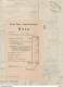 436/28  --  Dossier Complet (Lettre De Voiture+ Tarif ) ALA Autriche 1881 Vers MALINES - Timbre FISCAL 5 Kreuzer 1881 - Fiscale Zegels