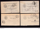 DDZ 258 - Chemins De Fer Etat - Petit Ensemble De 8 Cartes De Service Circulées 1893/1913 + 1 Avec REPONSE OSTENDE - Documents & Fragments