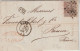 1866 - BELGIQUE - LETTRE De GAND => ROUEN - 1865-1866 Profiel Links