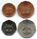 UGANDA - Set Of Four Coins 1, 2, 5, 10 Shillings, Copper, Steel, Year 1987, KM # 27, 28, 29, 30 - Oeganda