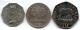 TANZANIA - Set Of Three Coins 5, 10, 20 Shillings, Copper-Nickel, Year 1987, 1992, KM # 23, 20, 27.2 - Tansania